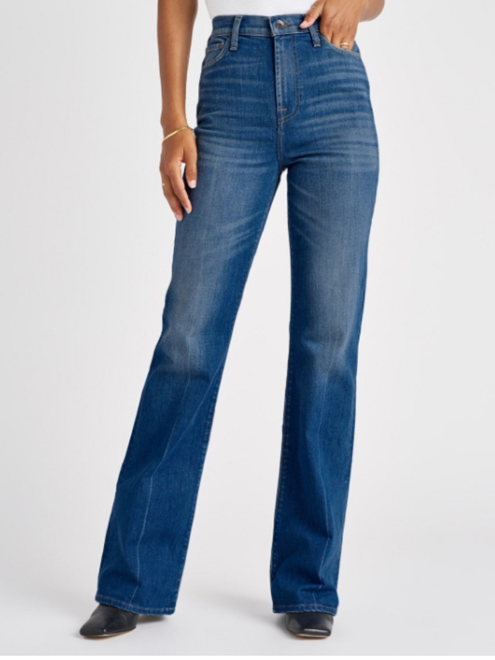 Splendid High-Rise Bootcut Jeans in Dark Indigo